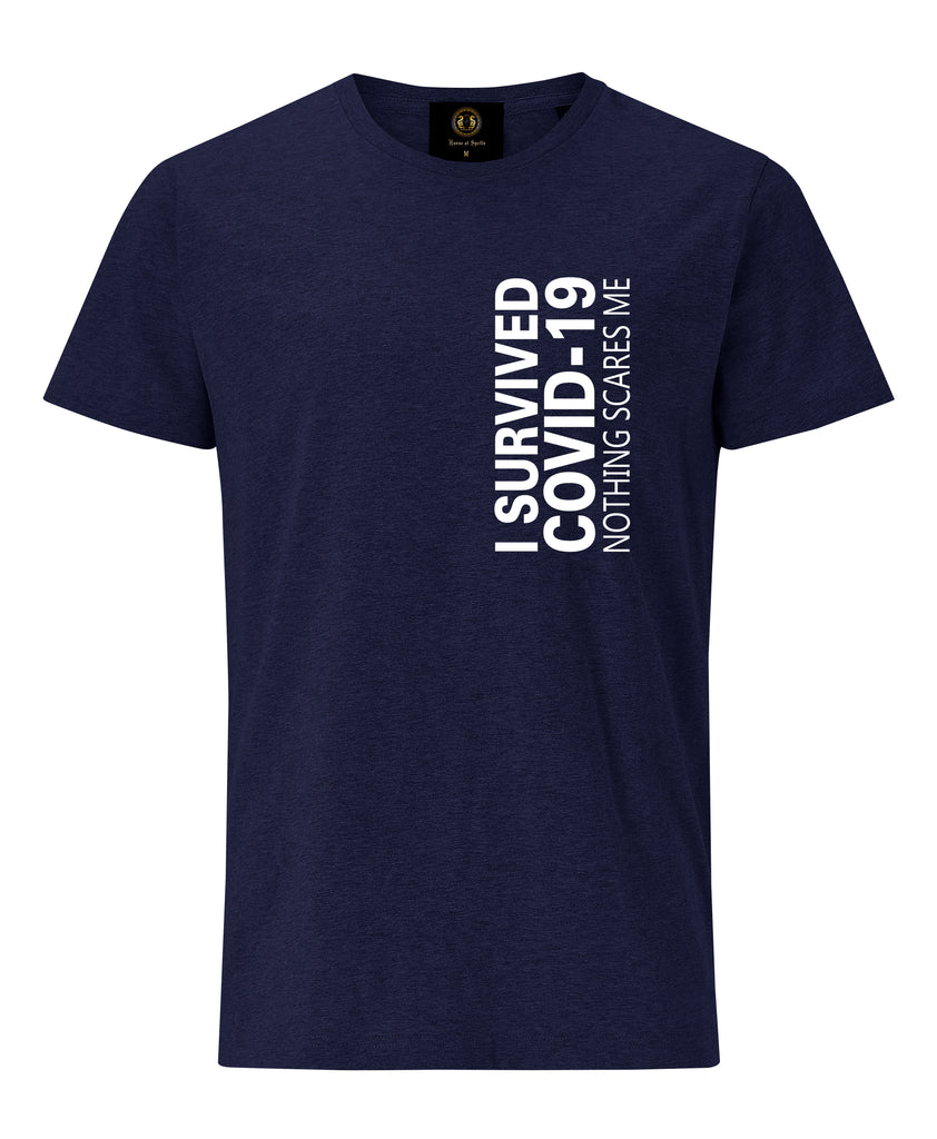 Nothing Scares Me - Navy Blue Cotton T-Shirt