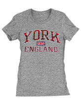 Load image into Gallery viewer, Ladies T-Shirt York Embroidered-grey