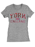 Ladies T-Shirt York Embroidered-grey