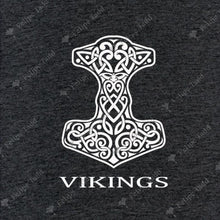 Load image into Gallery viewer, Thor Hammer Embroidered T-Shirt -Grey - Britishsouvenirs