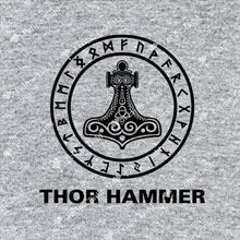 Load image into Gallery viewer, Thor Hammer Printed T-shirt- Grey - Britishsouvenirs