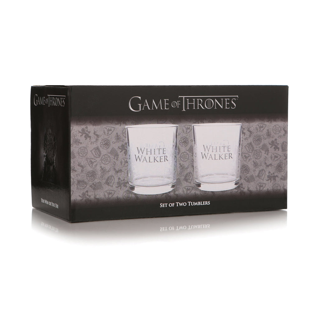 Game of Thrones 2 Glass Tumblers set - White Walker GOT - Pridesouvenirs