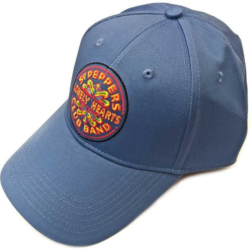 The Beatles Unisex Baseball Cap : Sgt Pepper Drum (Denim Blue)