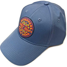 Load image into Gallery viewer, The Beatles Unisex Baseball Cap : Sgt Pepper Drum (Denim Blue)