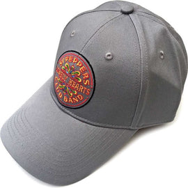 The Beatles Unisex Baseball Cap : Sgt Pepper Drum (Grey