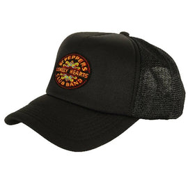 The Beatles Unisex Baseball Cap : Sgt Pepper Drum (Mesh Black)