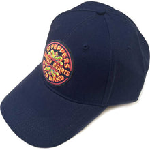 Load image into Gallery viewer, The Beatles Unisex Baseball Cap : Sgt Pepper Drum (Navy Blue)