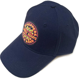 The Beatles Unisex Baseball Cap : Sgt Pepper Drum (Navy Blue)