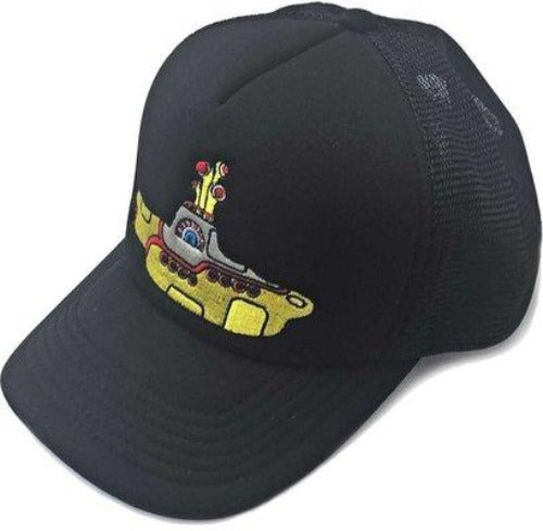 The Beatles Unisex Baseball Cap: Yellow Submarine (Mesh Black
