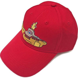 The Beatles Unisex Baseball Cap: Yellow Submarine (Red)