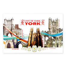 Load image into Gallery viewer, Tin Magnet City of York- Landmarks | York gifts