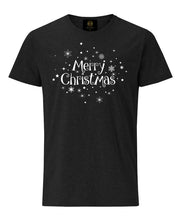 Load image into Gallery viewer, Merry Christmas T-Shirt- Black | christmas tshirt ladies