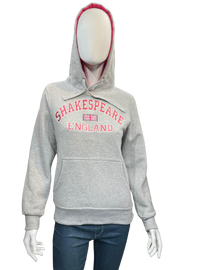 Shakespeare Hoodie Grey With Pink Hood