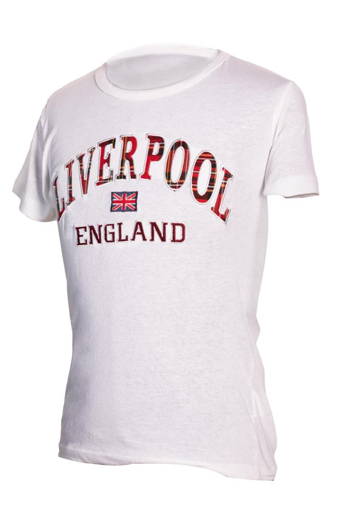 Liverpool Embroidered T-Shirt White