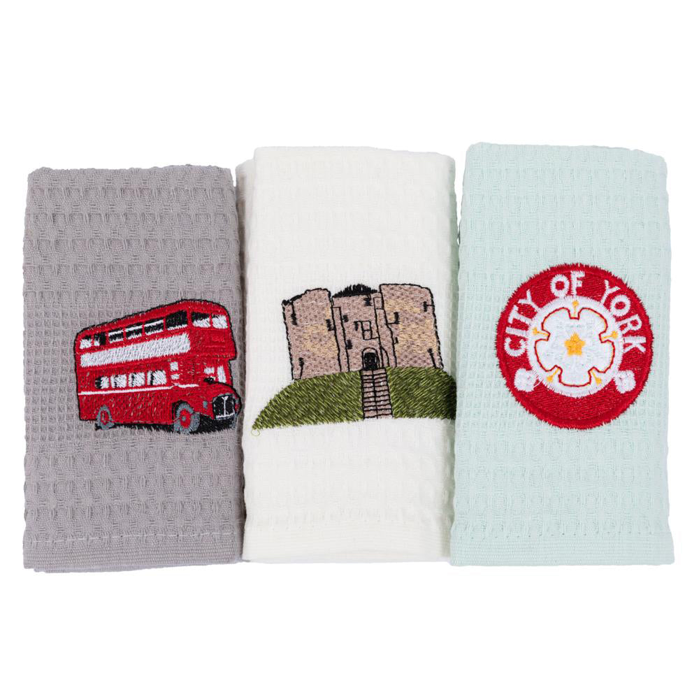York Iconic Tea Towel Set of 3
