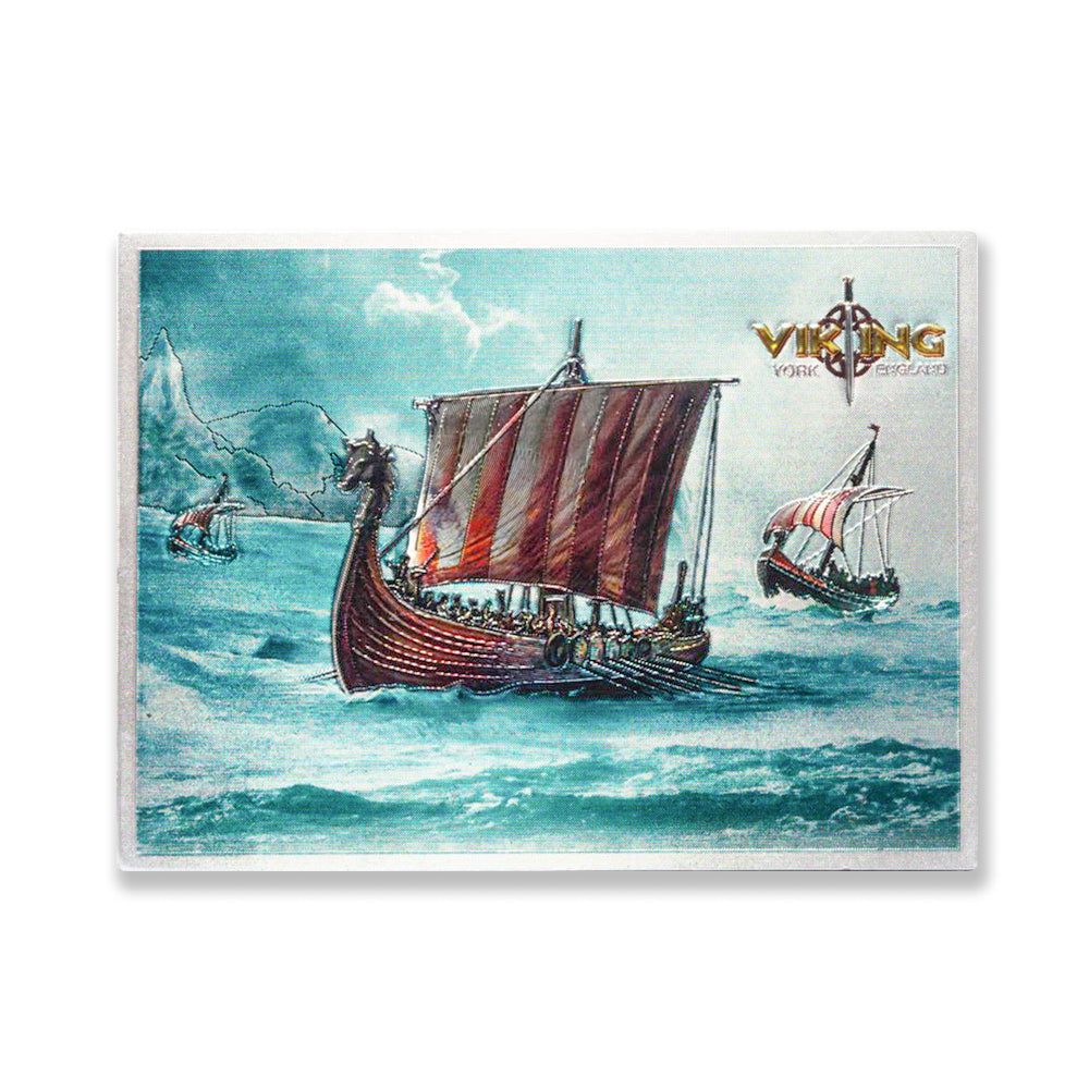 York Viking Foil Stamped Fridge Magnet | York shop
