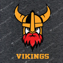 Load image into Gallery viewer, Viking Helmet embroidered T-shirt- Charcoal Melange -Britishsouvenirs