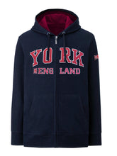 Load image into Gallery viewer, Sweatshirt York England Navy-Pink Zipper Youth | York Collectables