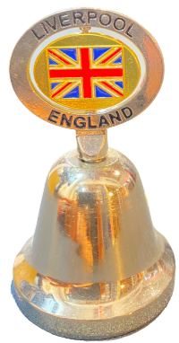 Liverpool Union Jack Spinner Metal Bell