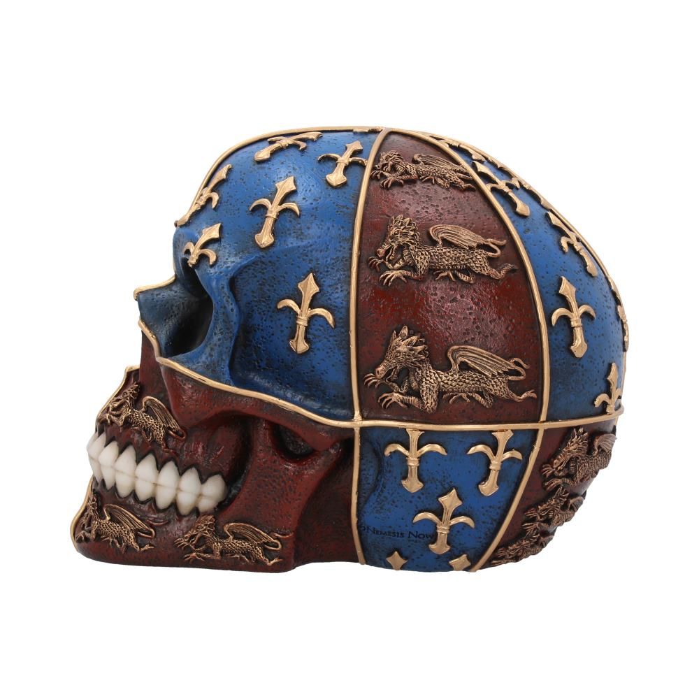 Medieval Skull English Heraldry Figurine - britishsouvenir