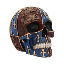 Load image into Gallery viewer, Medieval Skull English Heraldry Figurine