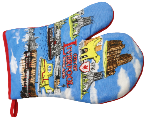Liverpool Collage Oven Glove