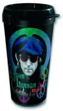 Load image into Gallery viewer, John Lennon Travel Mug: Beret (Plastic Body)