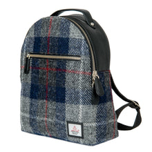 Load image into Gallery viewer, Harris Tweed Baby Backpack (Blue Check)