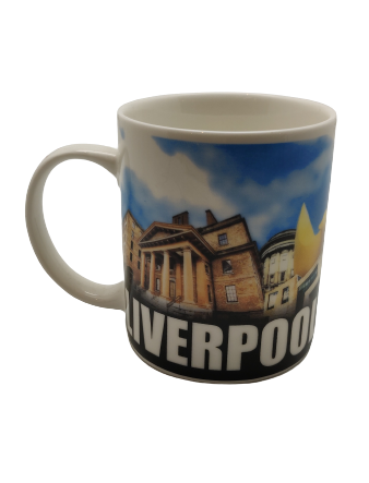 LIverpool Collage Blue Mini Mug