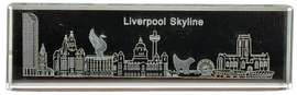 Liverpool Skyline Crystal Glass - Small Size