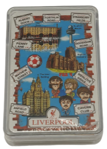 Liverpool Collage and Street Names Playing Card