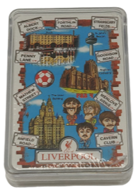 Liverpool Collage and Street Names Playing Card