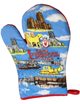 Liverpool Collage Oven Glove
