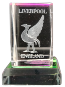 Liverpool Liver Bird Glass Crystal- Small Size