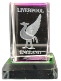 Liverpool Liver Bird Glass Crystal- Medium Size
