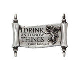 Game Of Throne Magnet I Drink And I Know Things 9cm