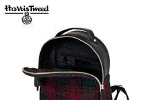 Load image into Gallery viewer, Harris Tweed Baby Backpack (Maroon)