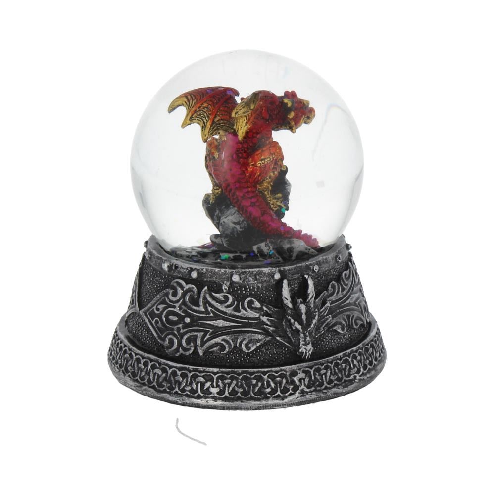 Enchanted Ruby Snow Globe 10cm - britishsouvenir