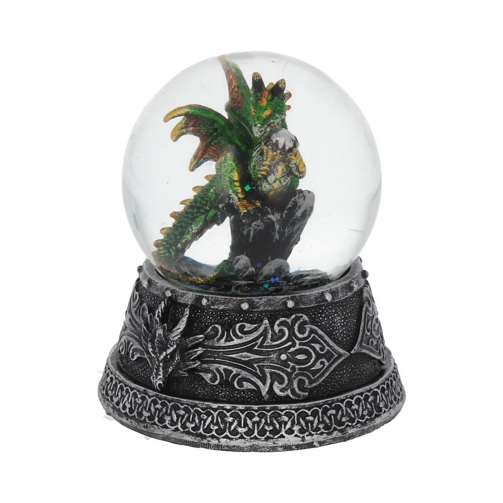 Enchanted Emerald Snow Globe 10cm - britishsouvenir