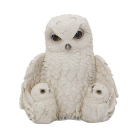 FEATHERED FAMILY (OWL) 21.5CM - britishsouvenir